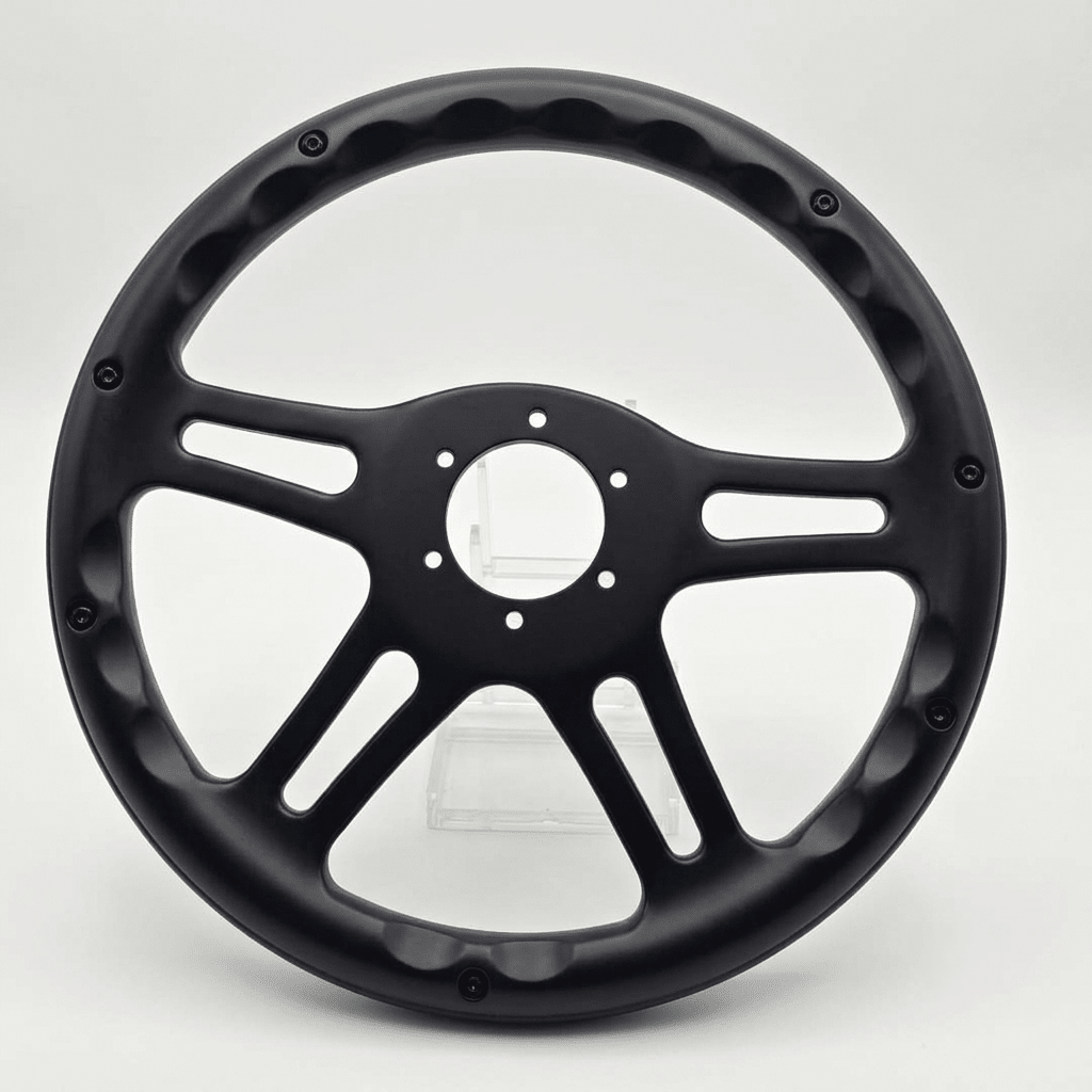 14" Wood Steering Wheel With Rivets For Mercedes-Benz - Punk Wheels