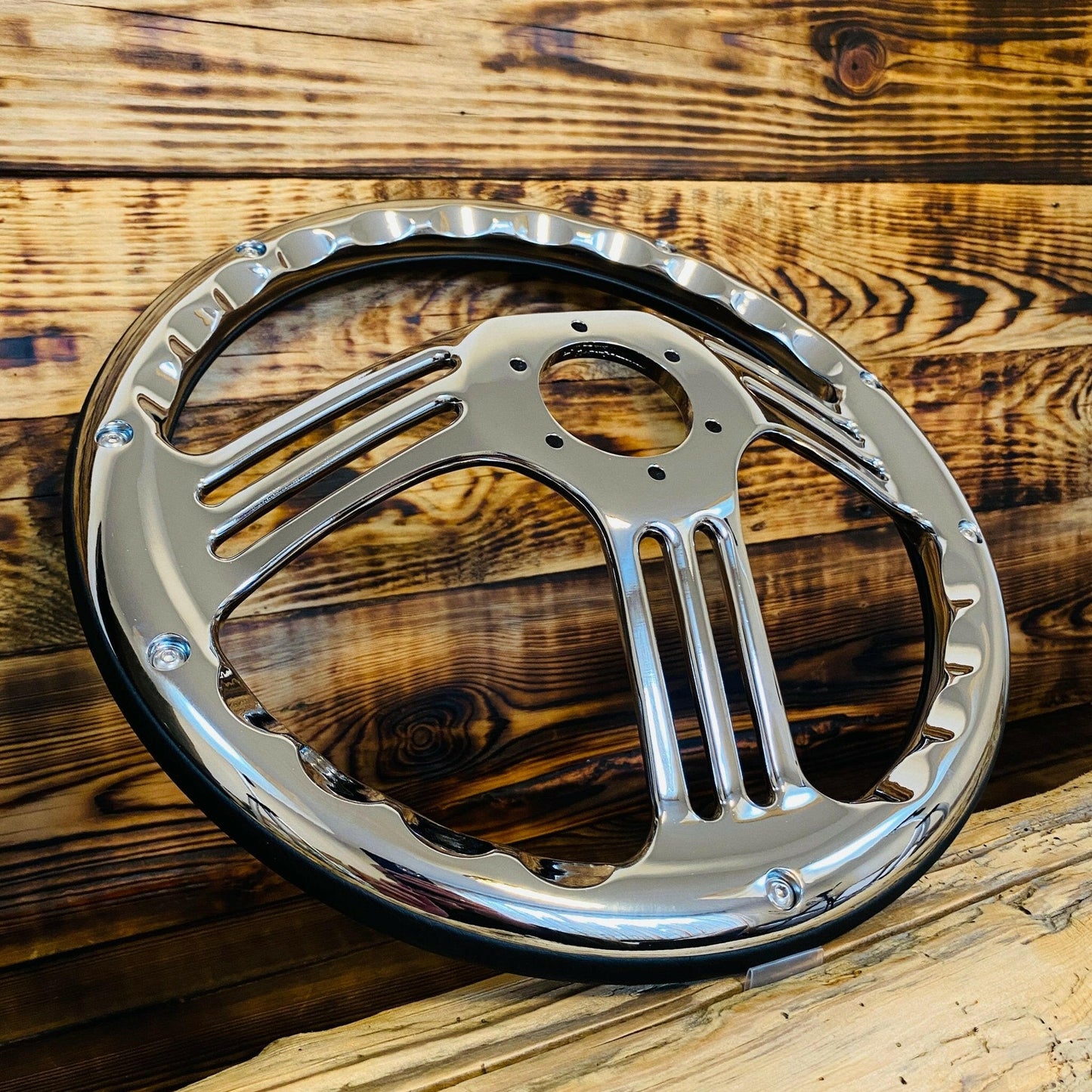 14" Leather Steering Wheel - Punk Wheels