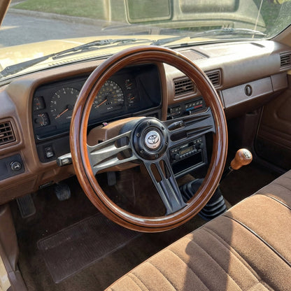 14" Classic Wood Steering Wheel For Toyota - Punk Wheels