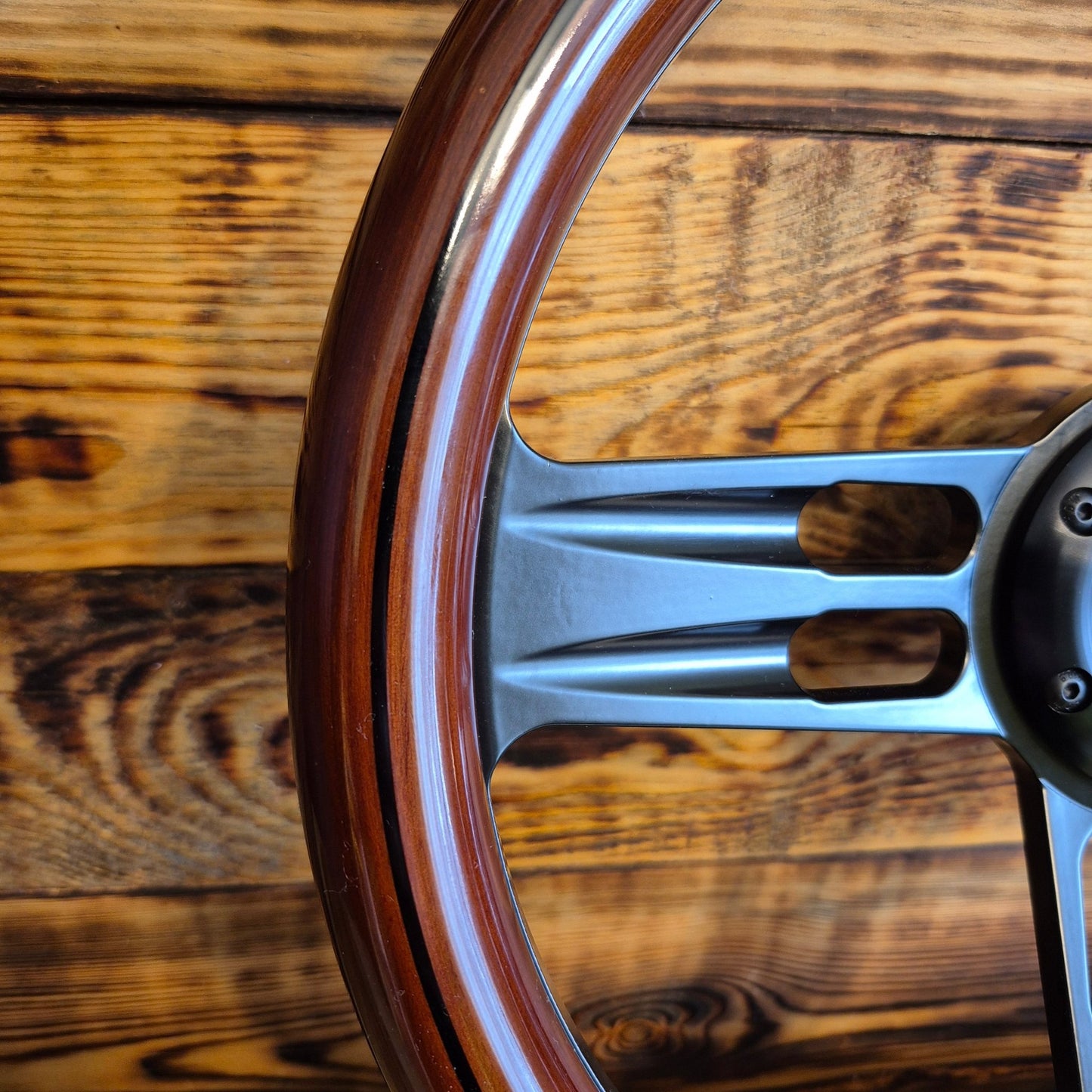 14" Classic Wood Steering Wheel For Toyota - Punk Wheels