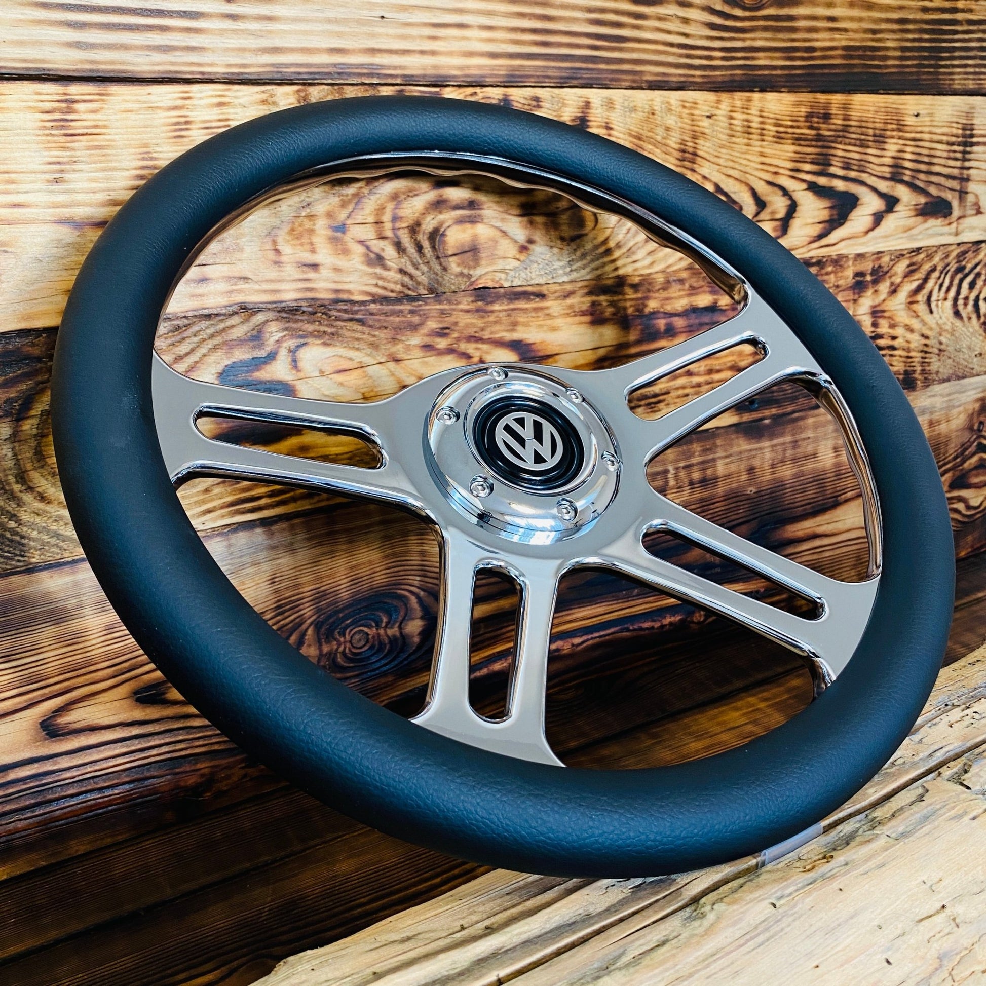 14" Leather Aftermarket Steering Wheel for VW Classic - Punk Wheels