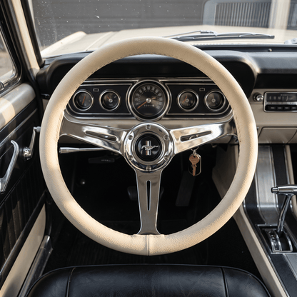 14" Leather Custom Steering Wheel for Ford Mustang - Punk Wheels