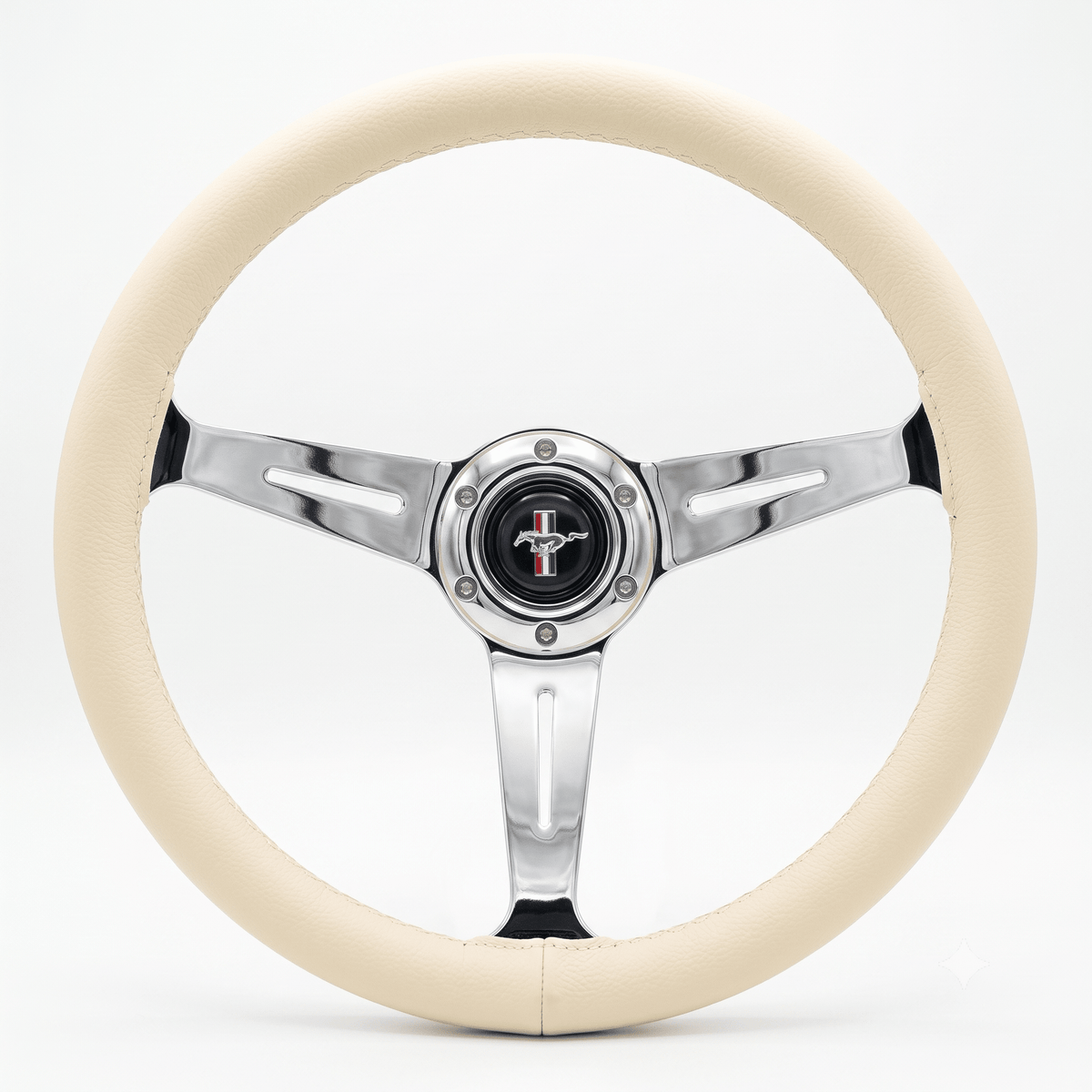 14" Leather Custom Steering Wheel for Ford Mustang - Punk Wheels