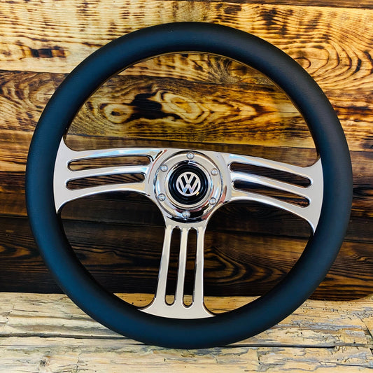 14" Leather Custom Steering Wheel for VW Classic - Punk Wheels