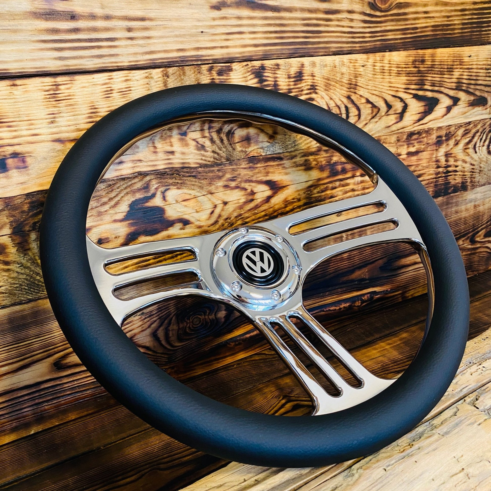 14" Leather Custom Steering Wheel for VW Classic - Punk Wheels