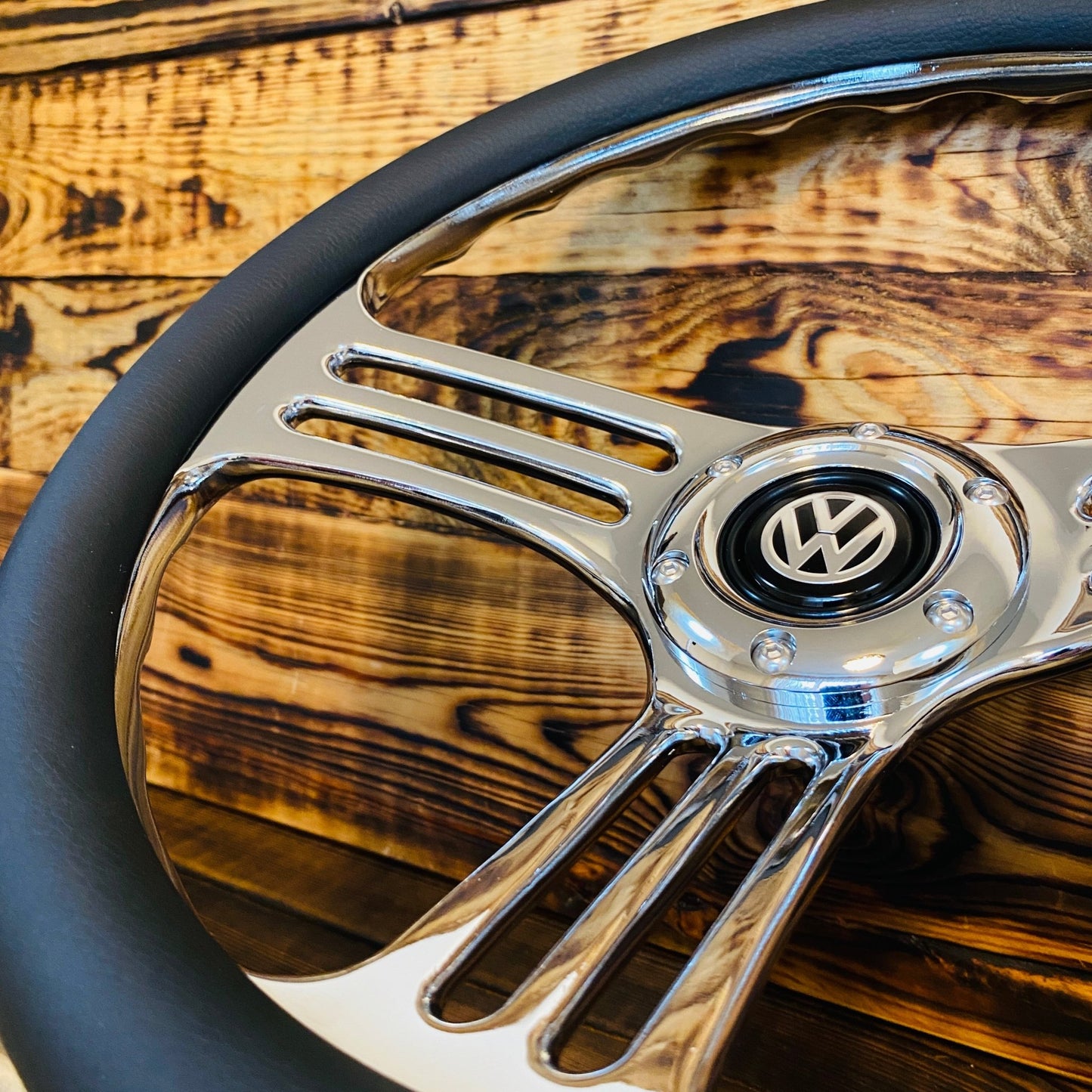 14" Leather Custom Steering Wheel for VW Classic - Punk Wheels