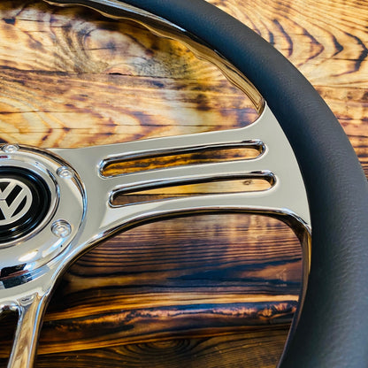 14" Leather Custom Steering Wheel for VW Classic - Punk Wheels