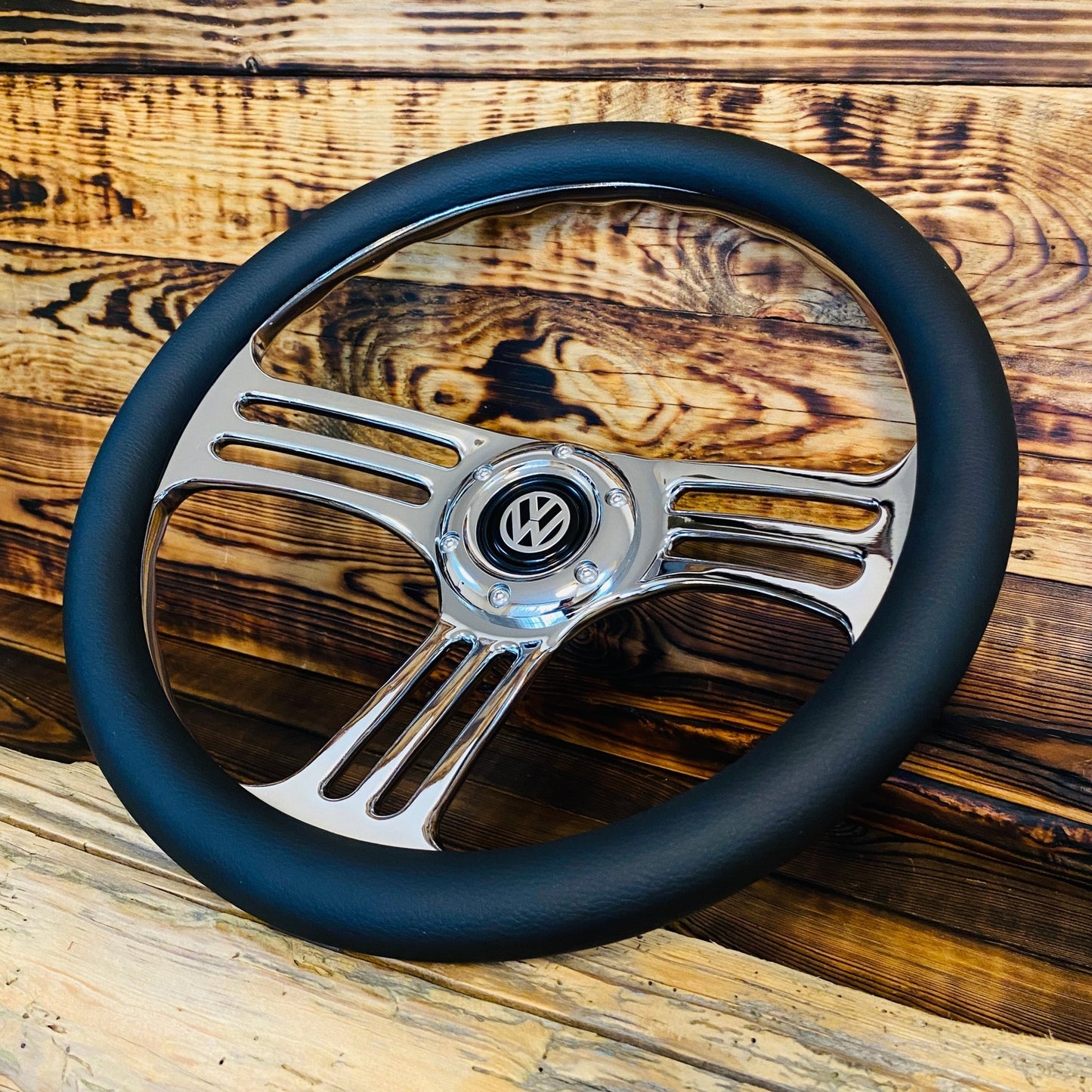 14" Leather Custom Steering Wheel for VW Classic - Punk Wheels