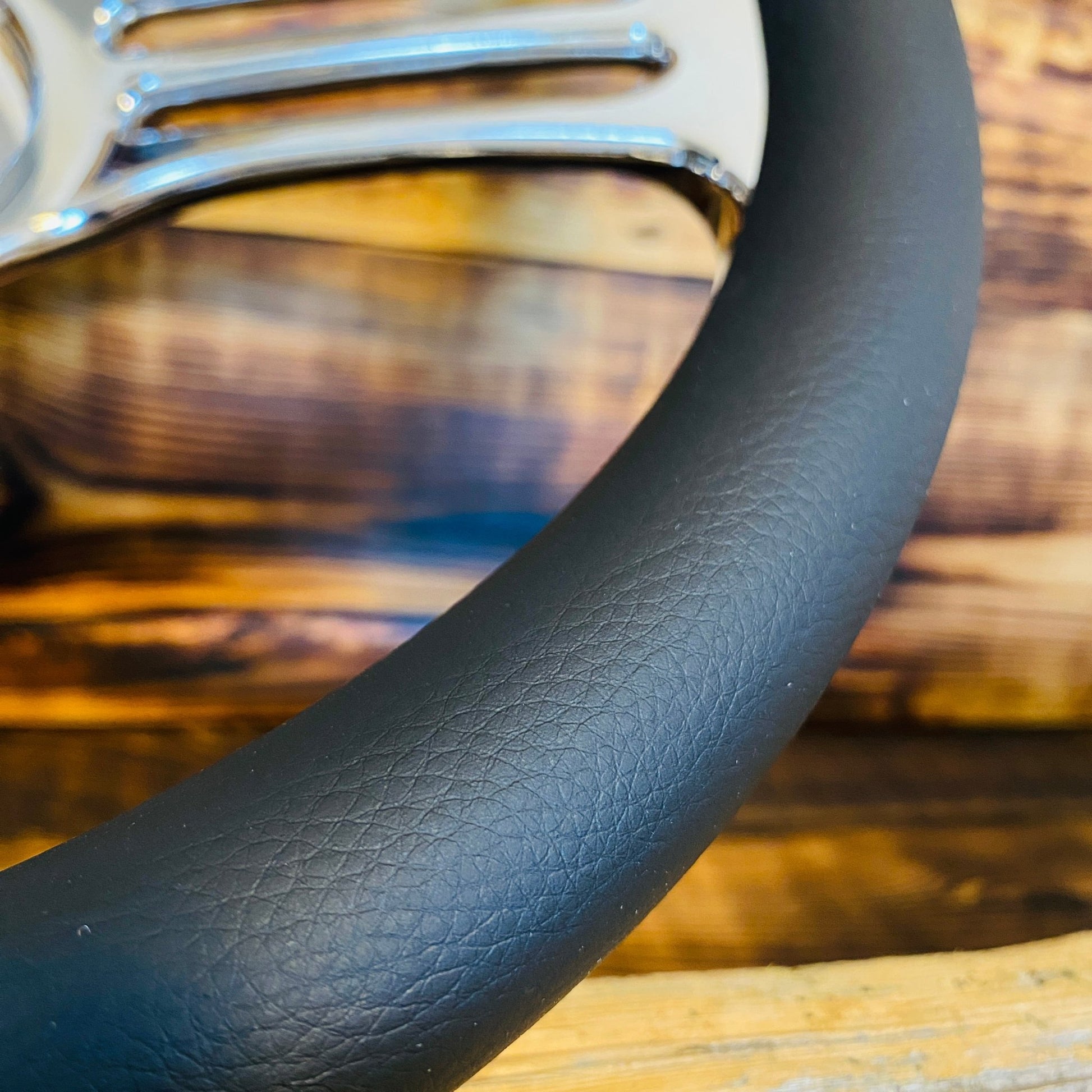 14" Leather Steering Wheel For Ford - Punk Wheels