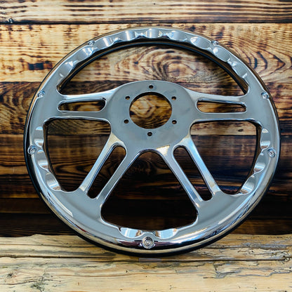 14" Leather Steering Wheel For Ford - Punk Wheels