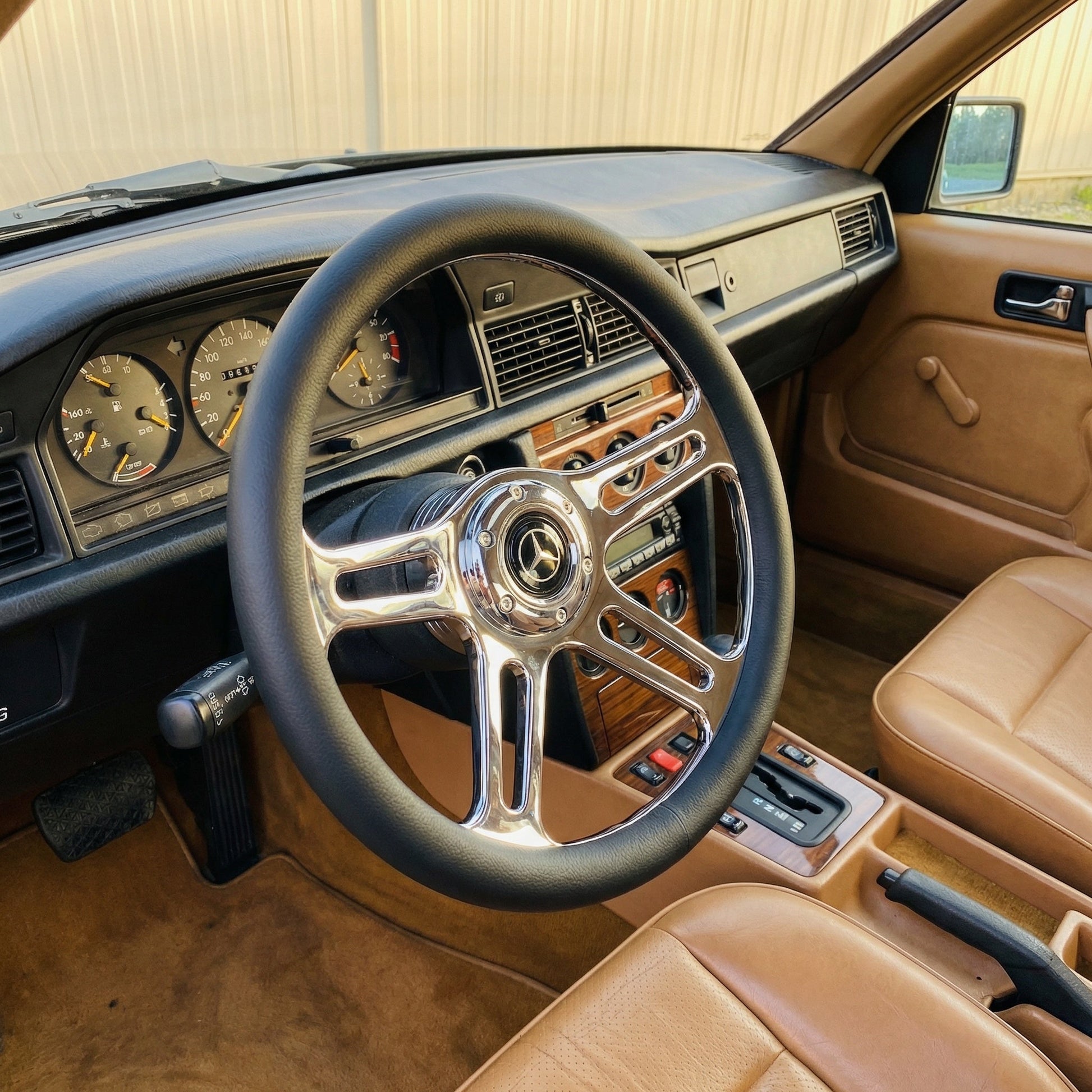 14" Leather Steering Wheel For Mercedes - Benz - Punk Wheels