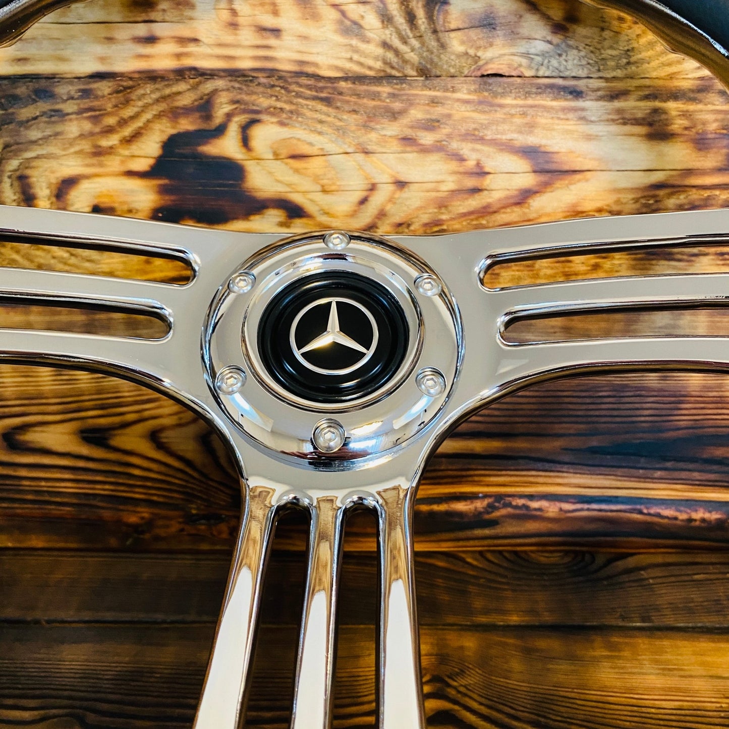 14" Leather Steering Wheel For Mercedes - Benz - Punk Wheels