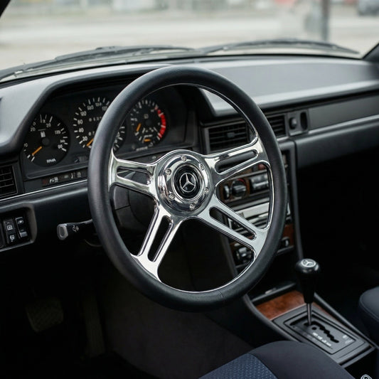 14" Leather Steering Wheel For Mercedes - Benz - Punk Wheels