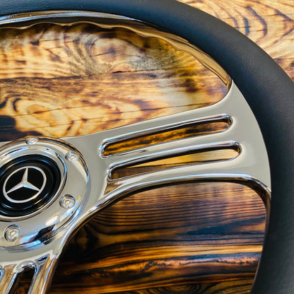 14" Leather Steering Wheel For Mercedes - Benz - Punk Wheels