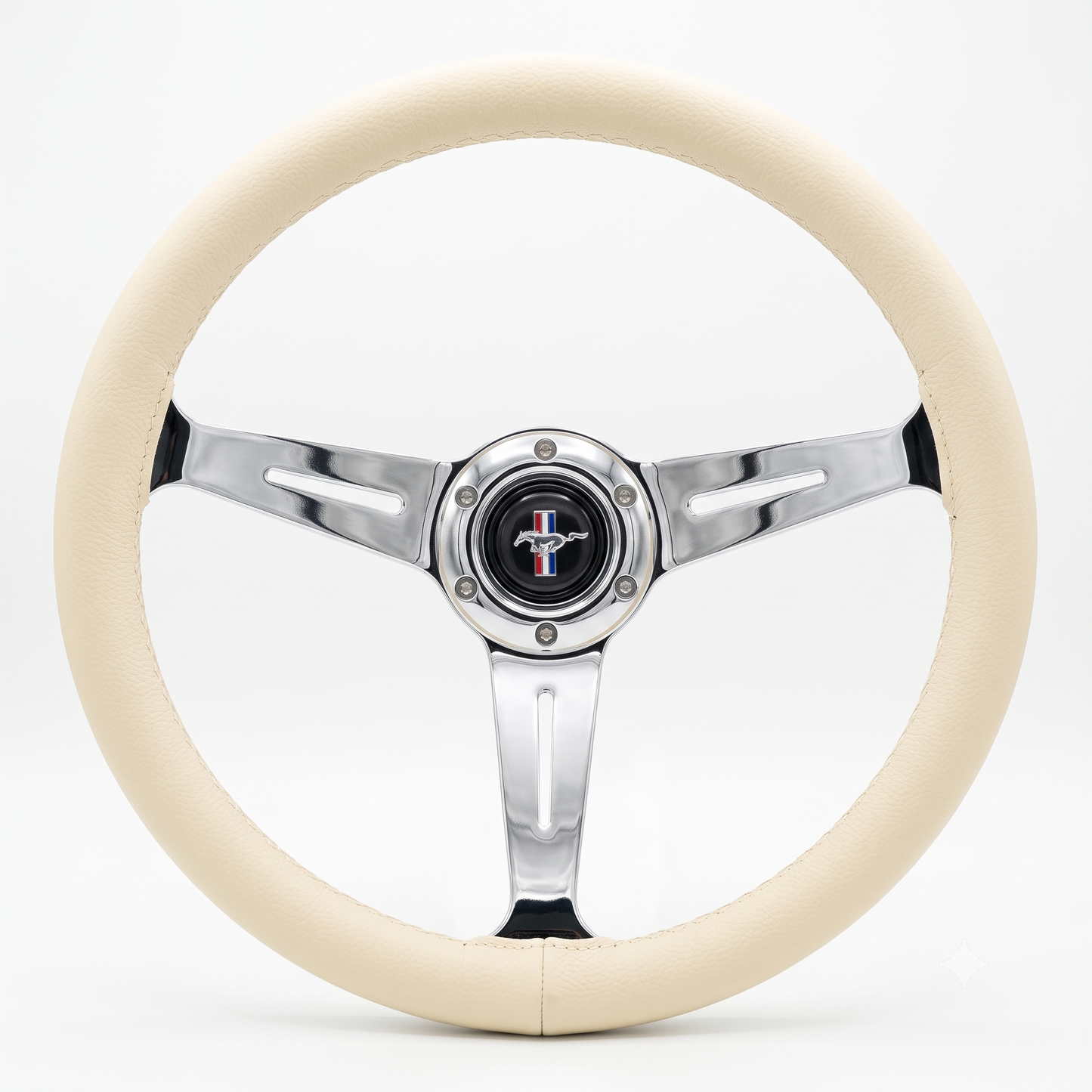14" Leather Custom Steering Wheel for Ford Mustang