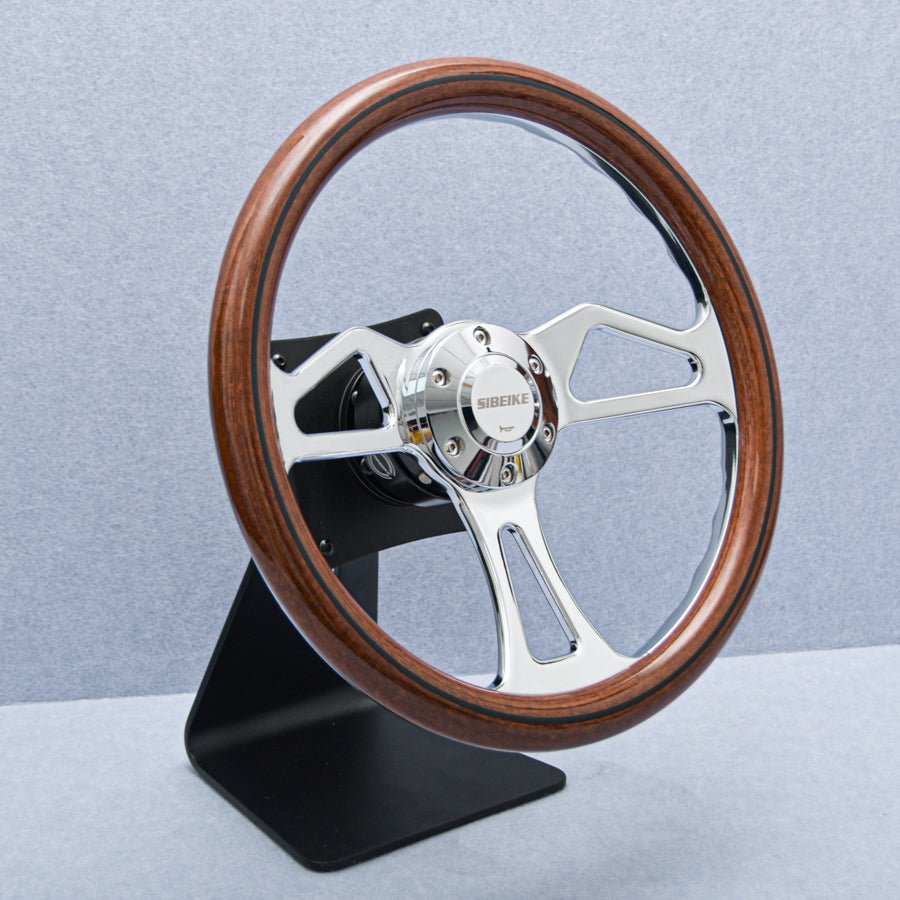 14" Wood Grain Steering wheel - Punk Wheels