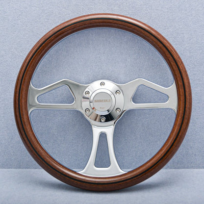 14" Wood Grain Steering wheel - Punk Wheels