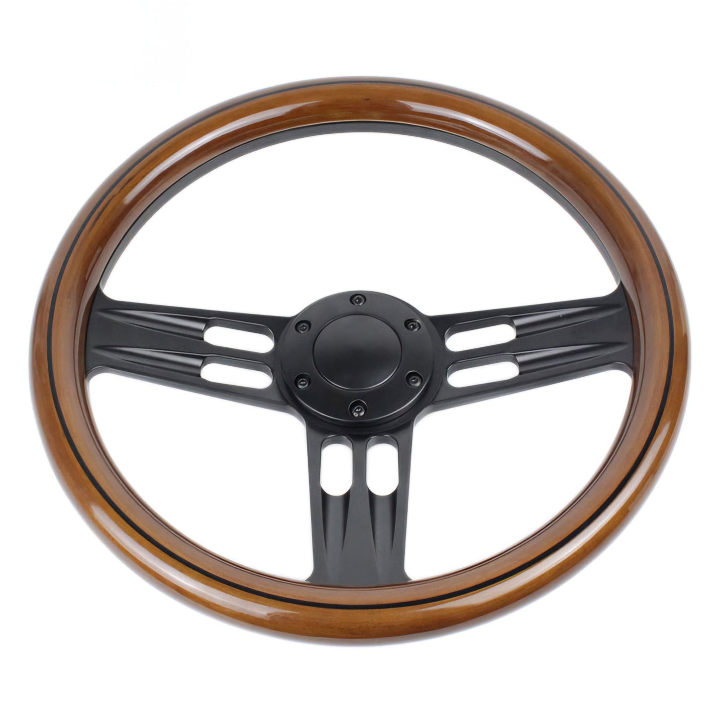 14" Wood Steering Wheel - Punk Wheels