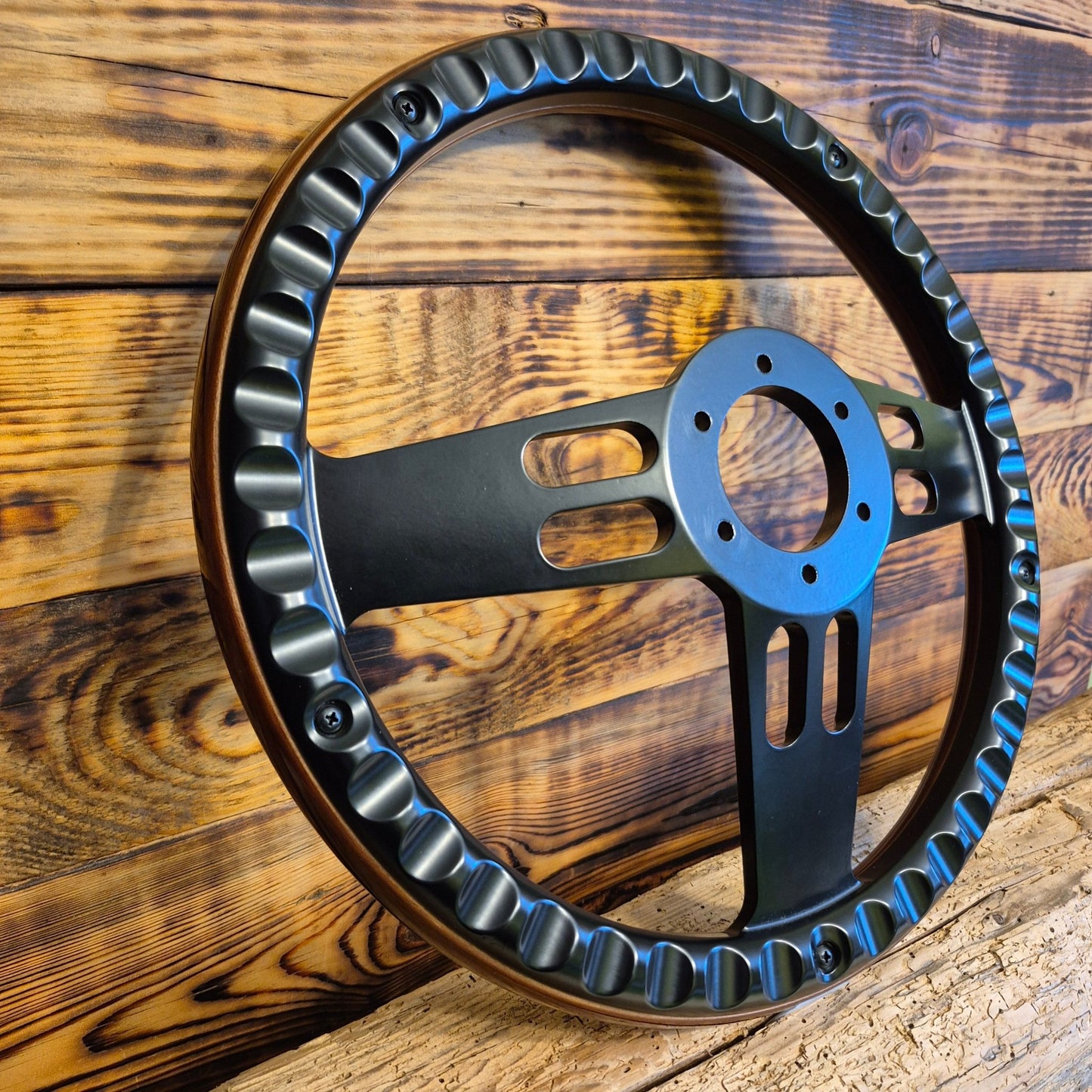 14" Wood Steering Wheel For Classic BMW - Punk Wheels