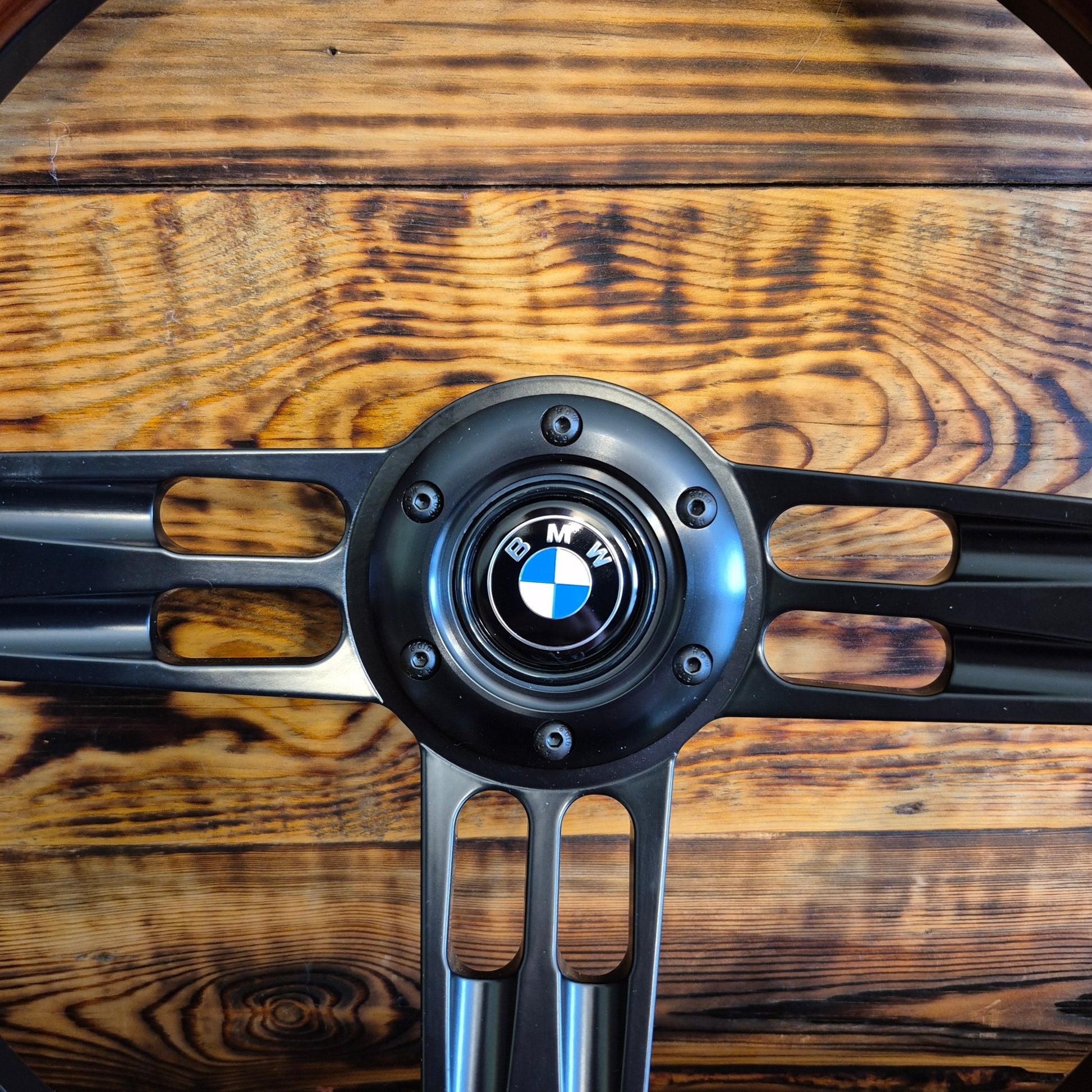 14" Wood Steering Wheel For Classic BMW - Punk Wheels