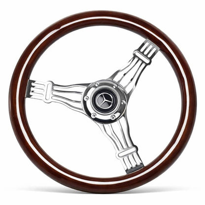 14" Wood Steering Wheel For Mercedes - Benz - Punk Wheels