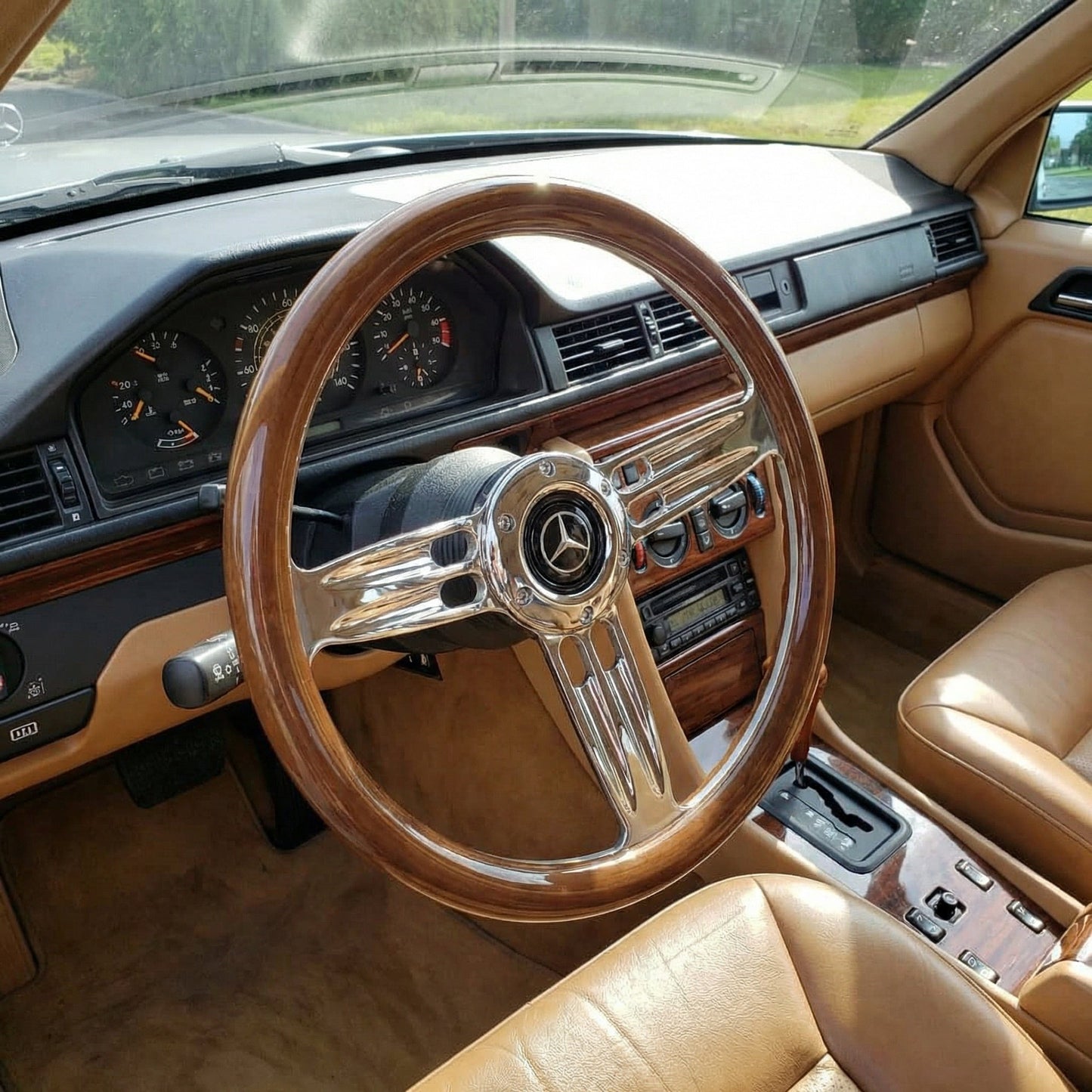 14" Wood Steering Wheel For Mercedes - Benz - Punk Wheels