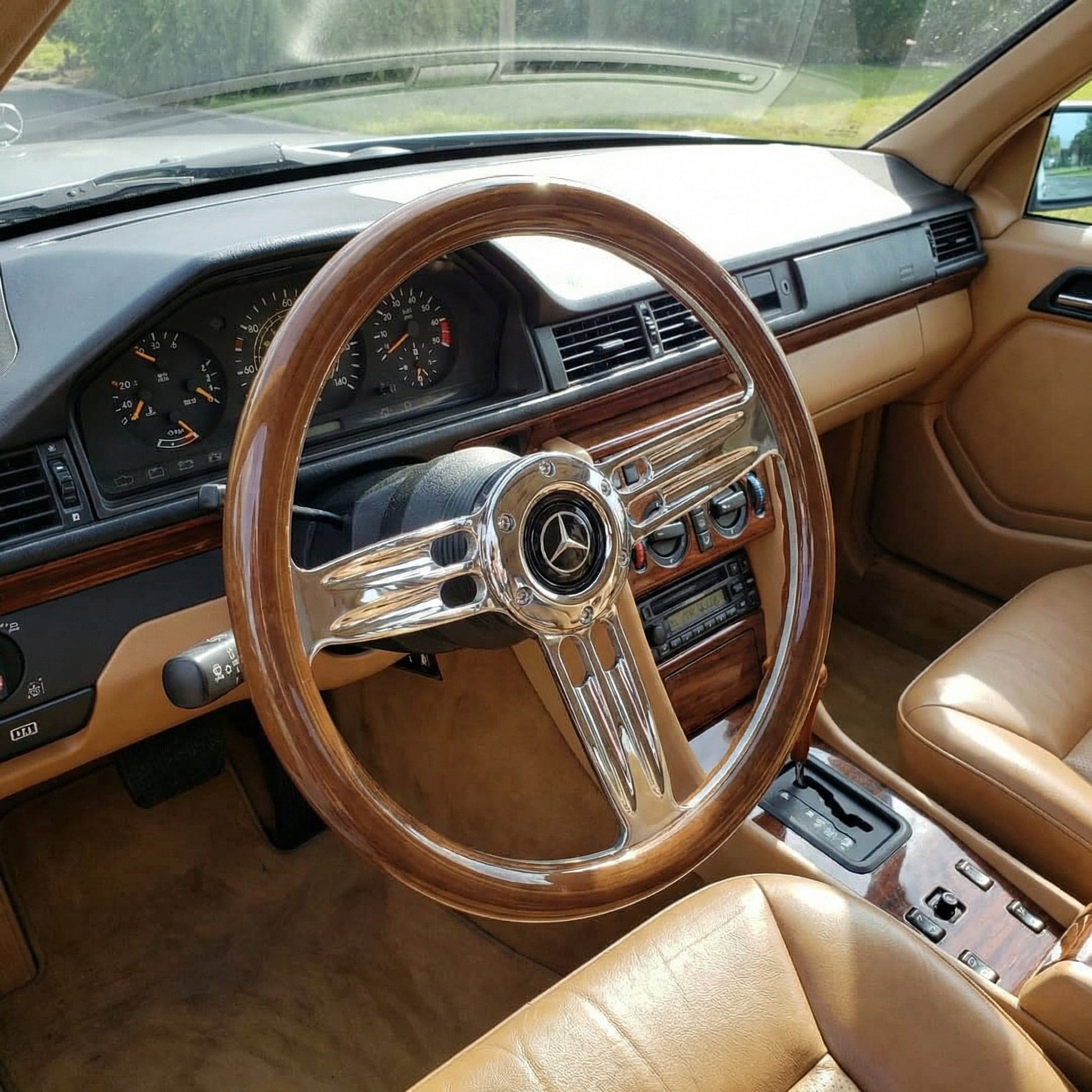 14" Wood Steering Wheel For Mercedes - Benz - Punk Wheels