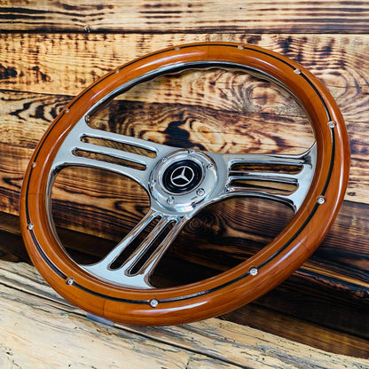 14" Wood Steering Wheel For Mercedes - Benz - Punk Wheels