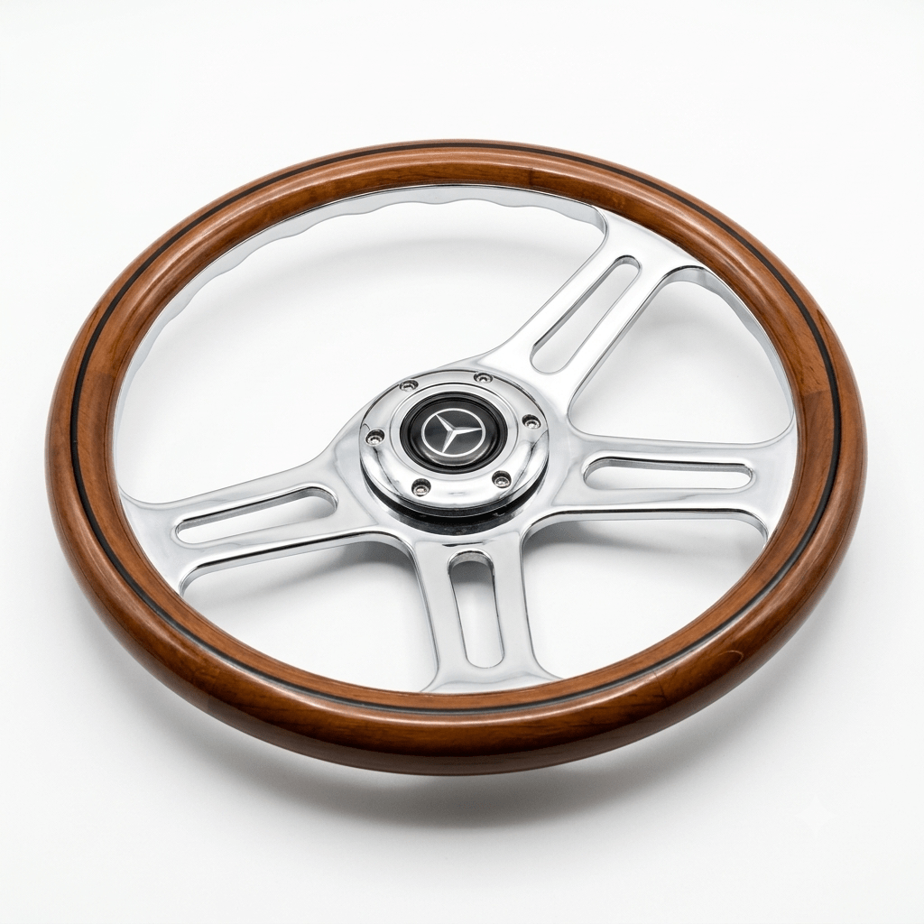 14" Wood Steering Wheel For Mercedes-Benz - Punk Wheels