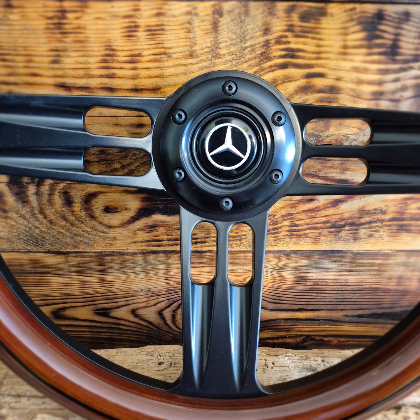 14" Wood Steering Wheel For Mercedes - Benz - Punk Wheels