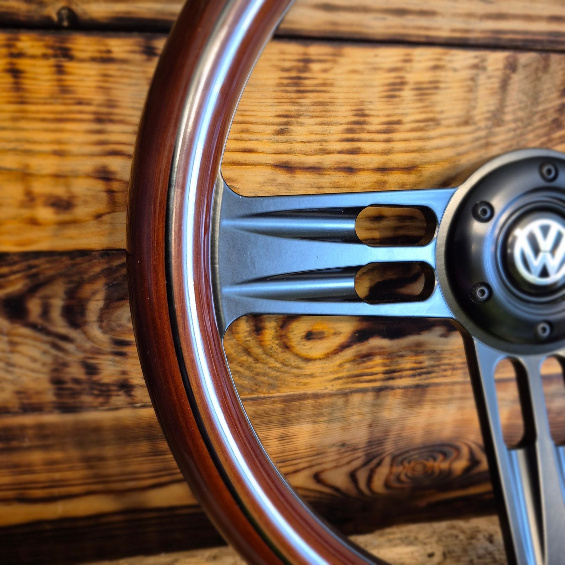 14" Wooden Steering Wheel for VW Classic - Punk Wheels