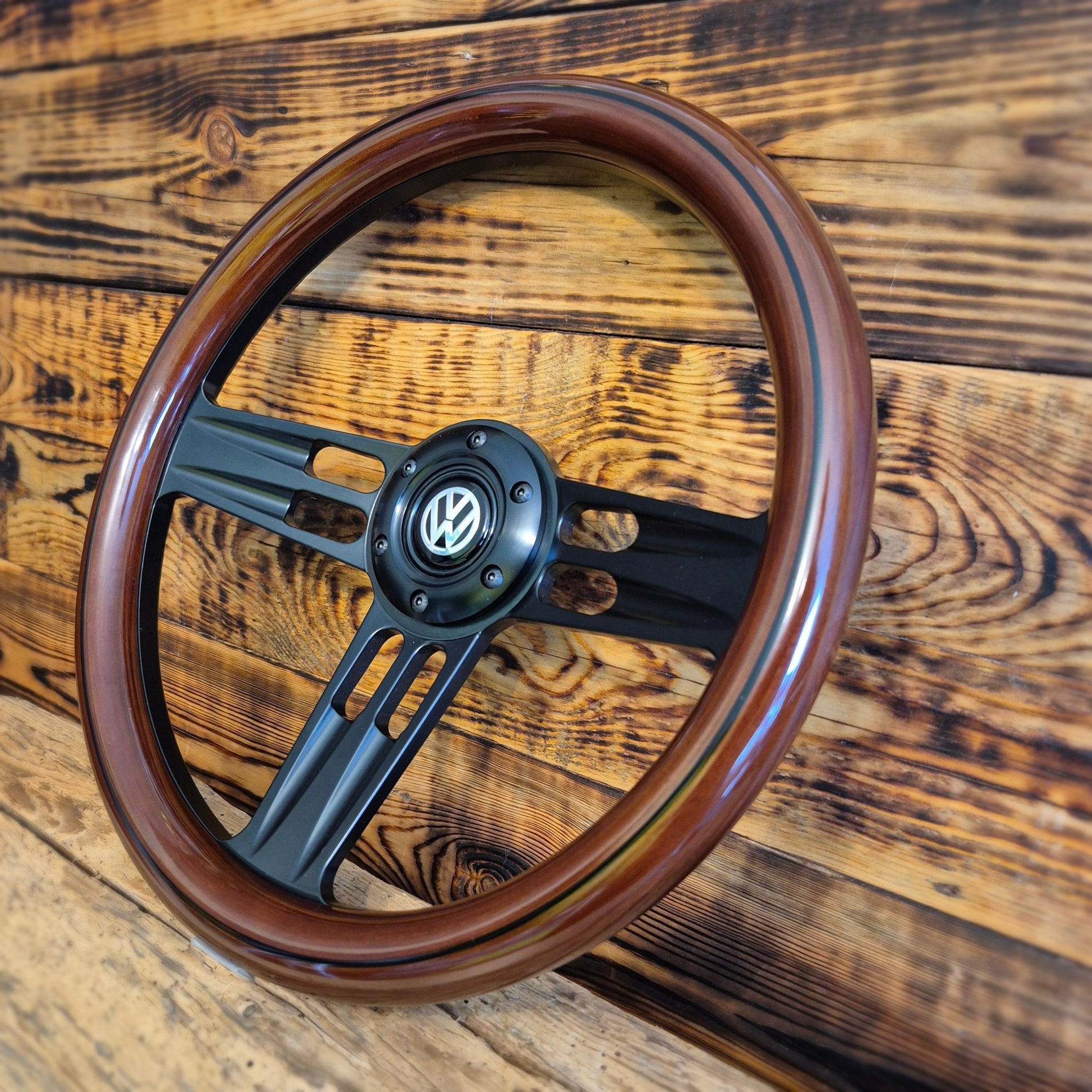 14" Wooden Steering Wheel for VW Classic - Punk Wheels