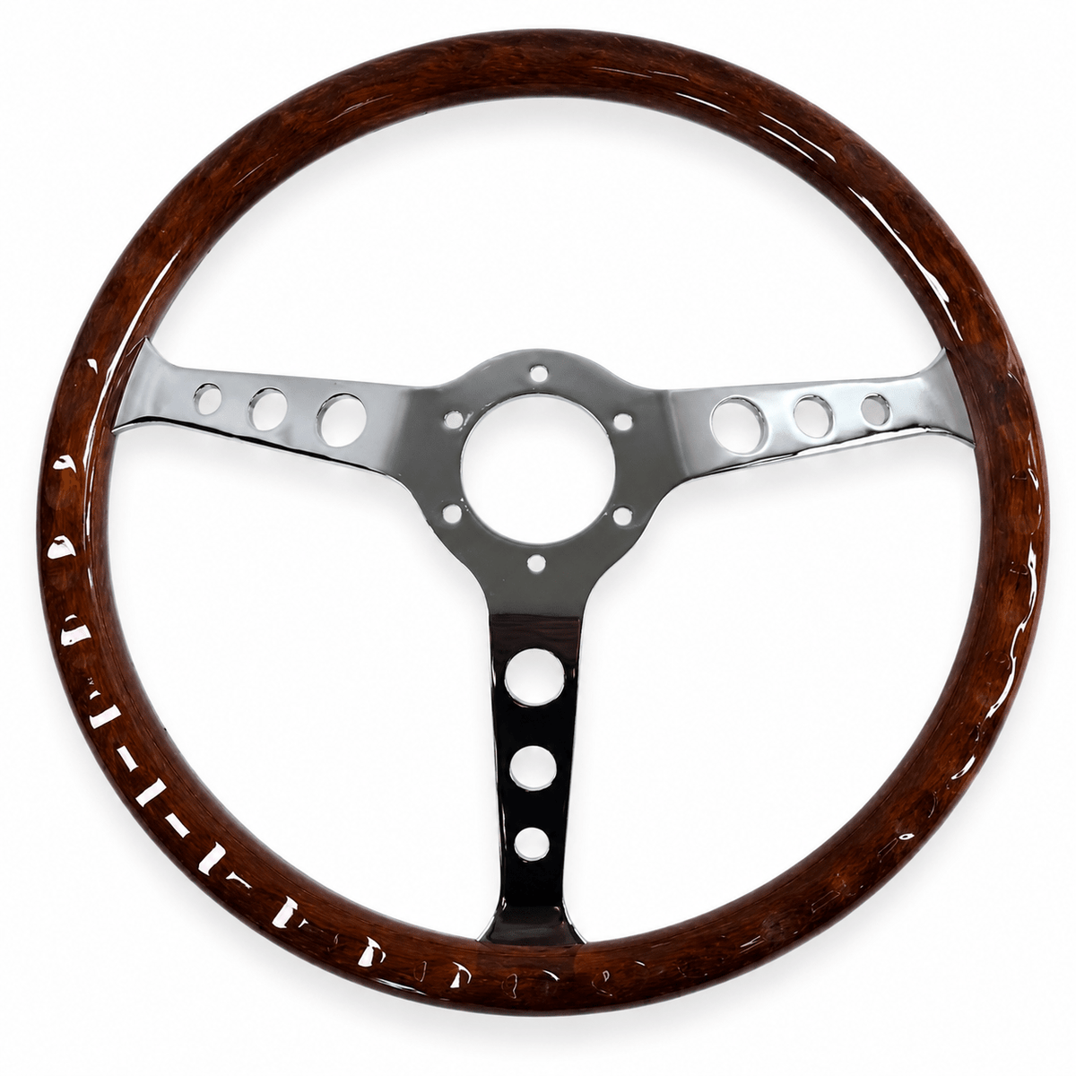 15" ABS Wood Steering Wheel For Ford Mustang - Punk Wheels