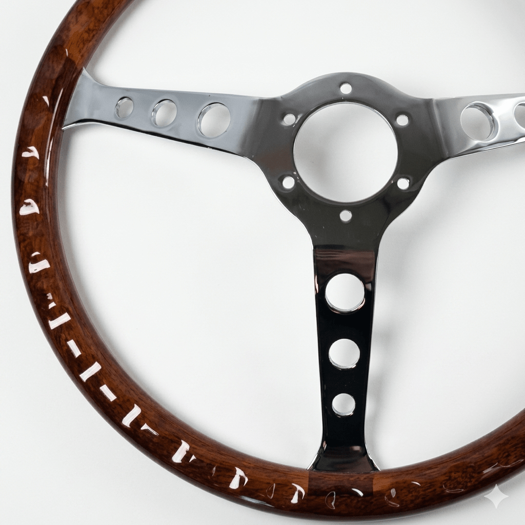 15" Wood Steering Wheel For Mercedes - Benz - Punk Wheels