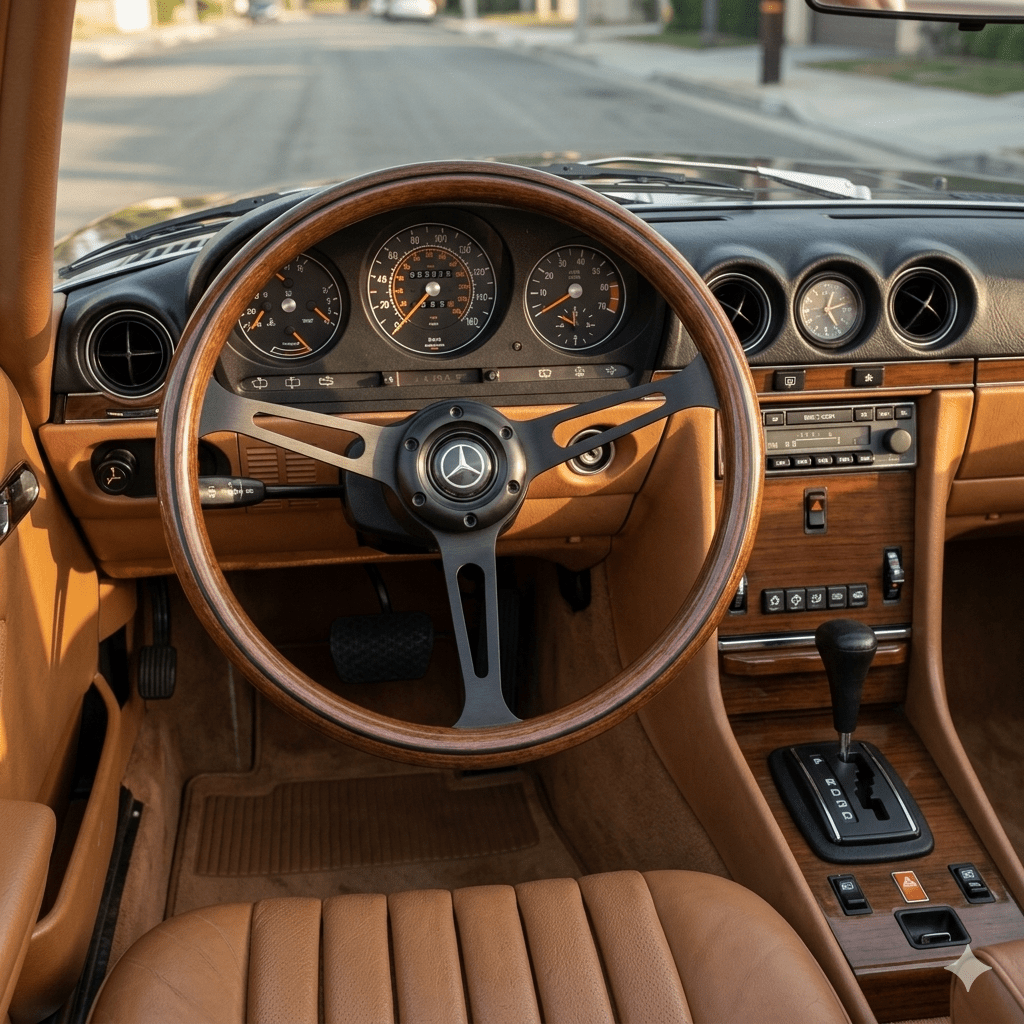 15" Wood Steering Wheel For Mercedes - Benz - Punk Wheels