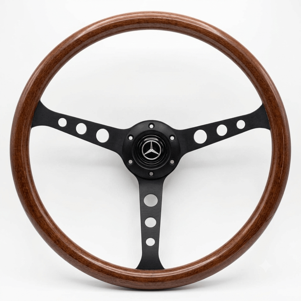 15" Wood Steering Wheel For Mercedes-Benz - Punk Wheels