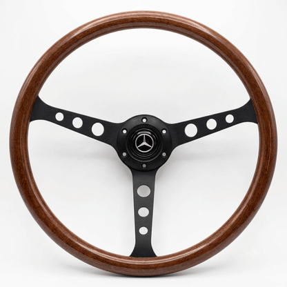 15" Wood Steering Wheel For Mercedes-Benz - Punk Wheels