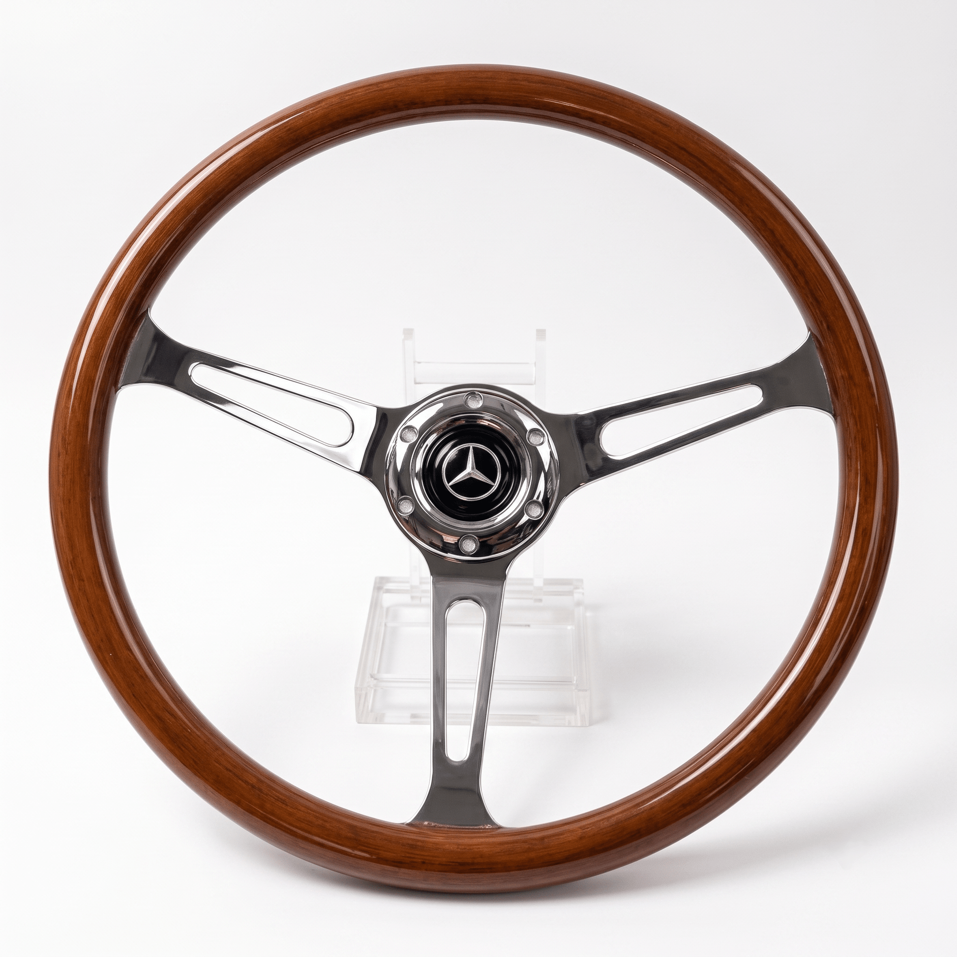 15" Wood Steering Wheel For Mercedes-Benz - Punk Wheels