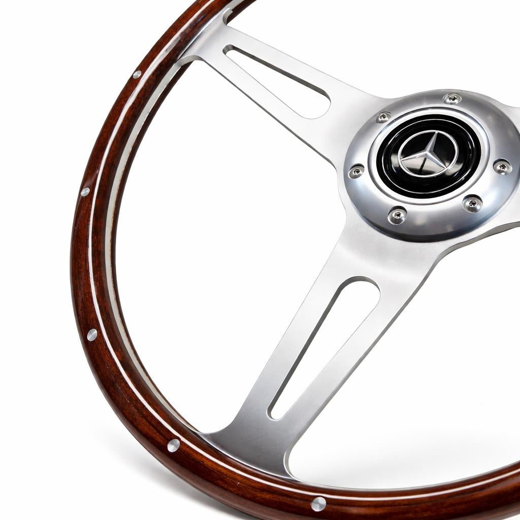 15" Wood Steering Wheel For Mercedes-Benz - Punk Wheels