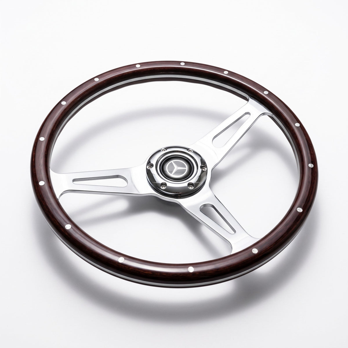 15" Wood Steering Wheel For Mercedes-Benz - Punk Wheels