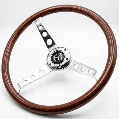 15" Wood Steering Wheel For Mercedes - Benz - Punk Wheels