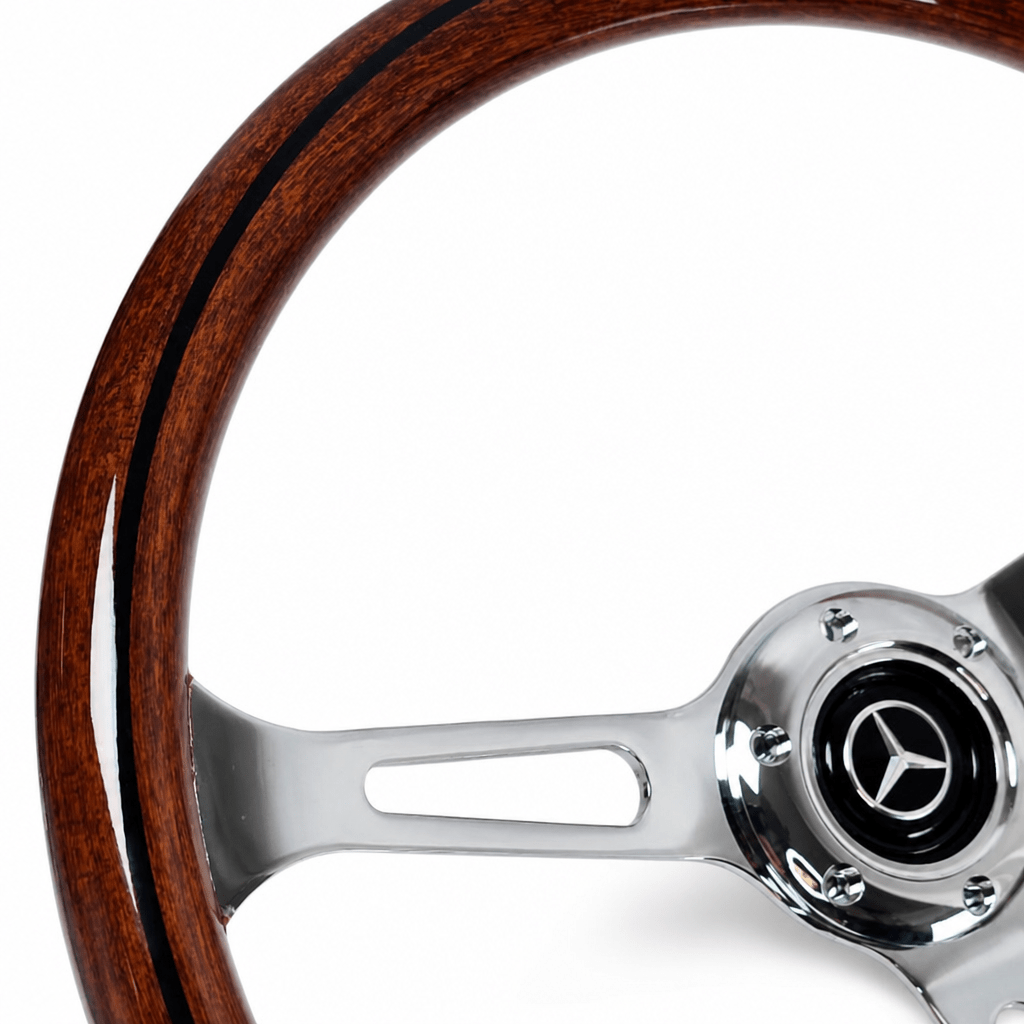 15" Wood Steering Wheel For Mercedes - Benz - Punk Wheels