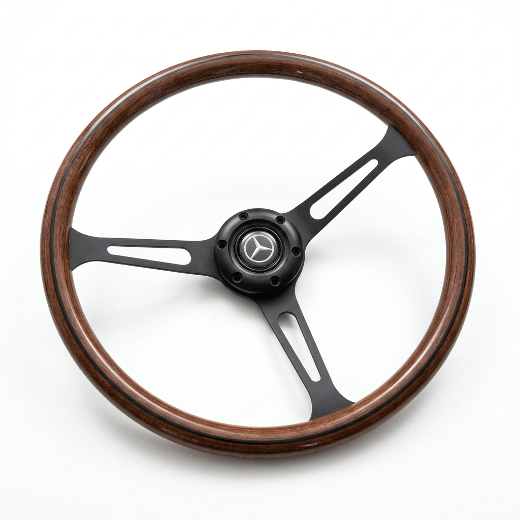 15" Wood Steering Wheel For Mercedes - Benz - Punk Wheels