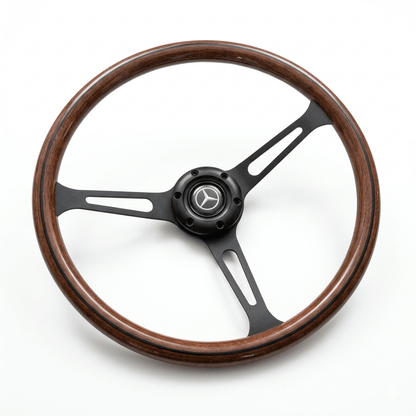 15" Wood Steering Wheel For Mercedes - Benz - Punk Wheels