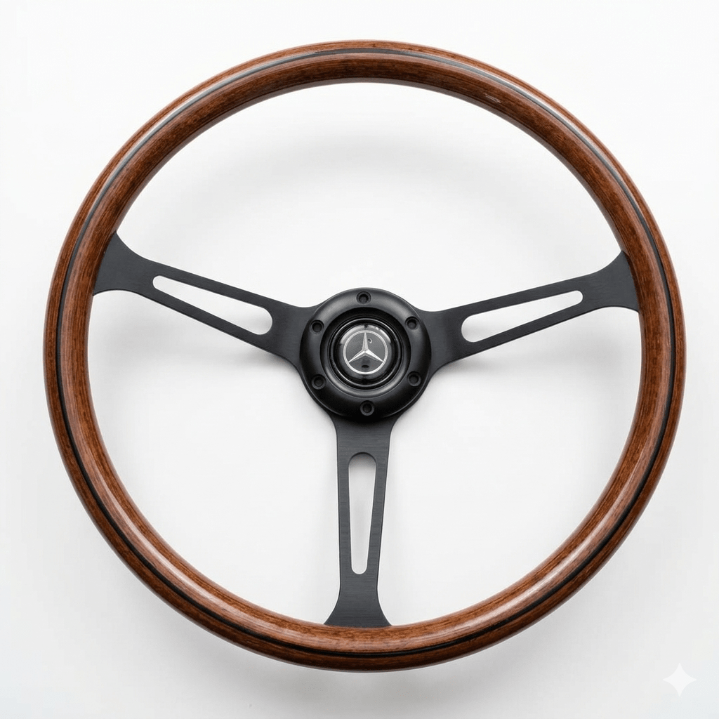 15" Wood Steering Wheel For Mercedes - Benz - Punk Wheels
