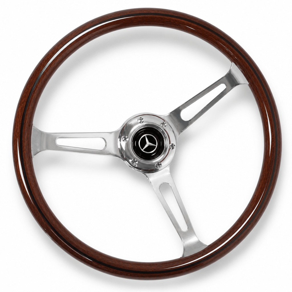 15" Wood Steering Wheel For Mercedes - Benz - Punk Wheels