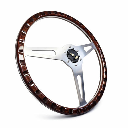15" Wood Steering Wheel For Mercedes-Benz - Punk Wheels