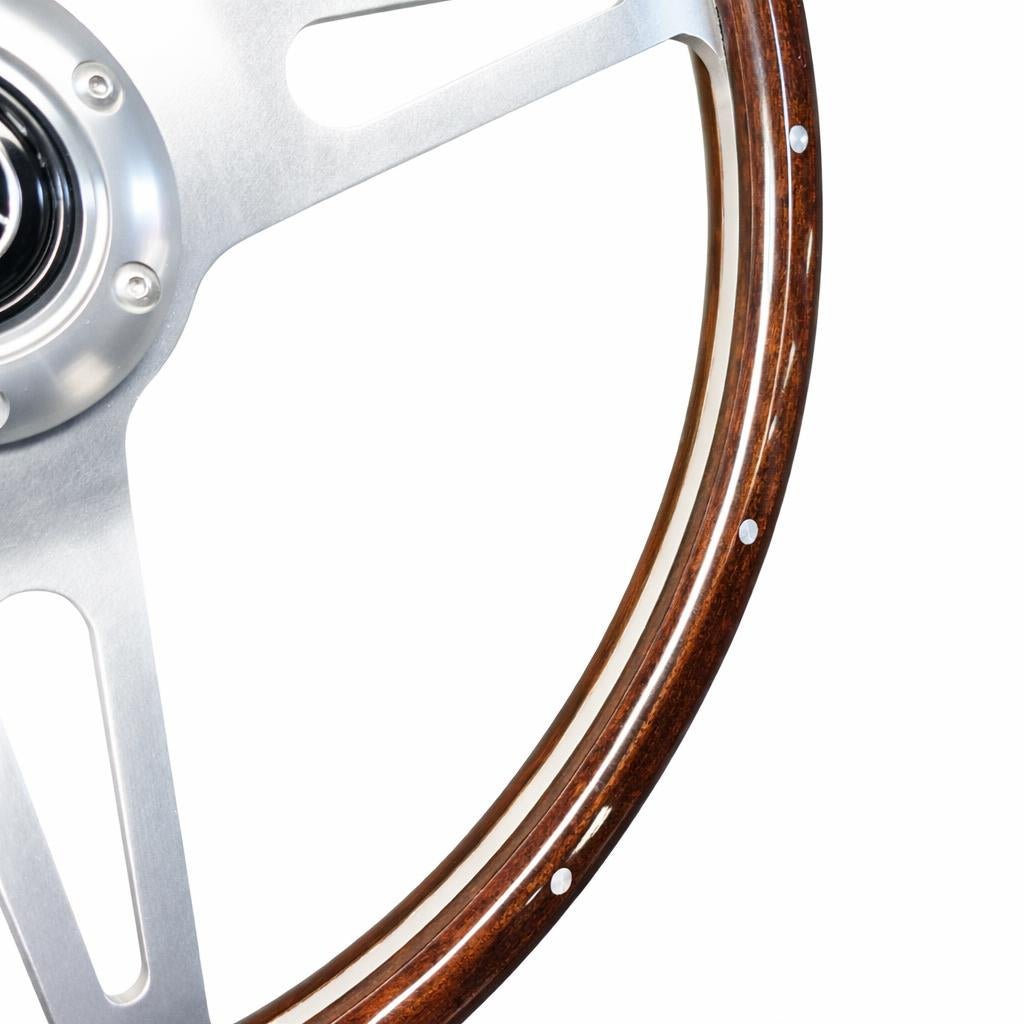 15" Wood Steering Wheel For Mercedes-Benz - Punk Wheels