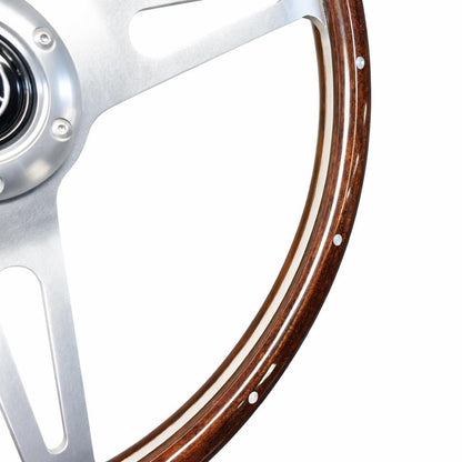 15" Wood Steering Wheel For Mercedes-Benz - Punk Wheels