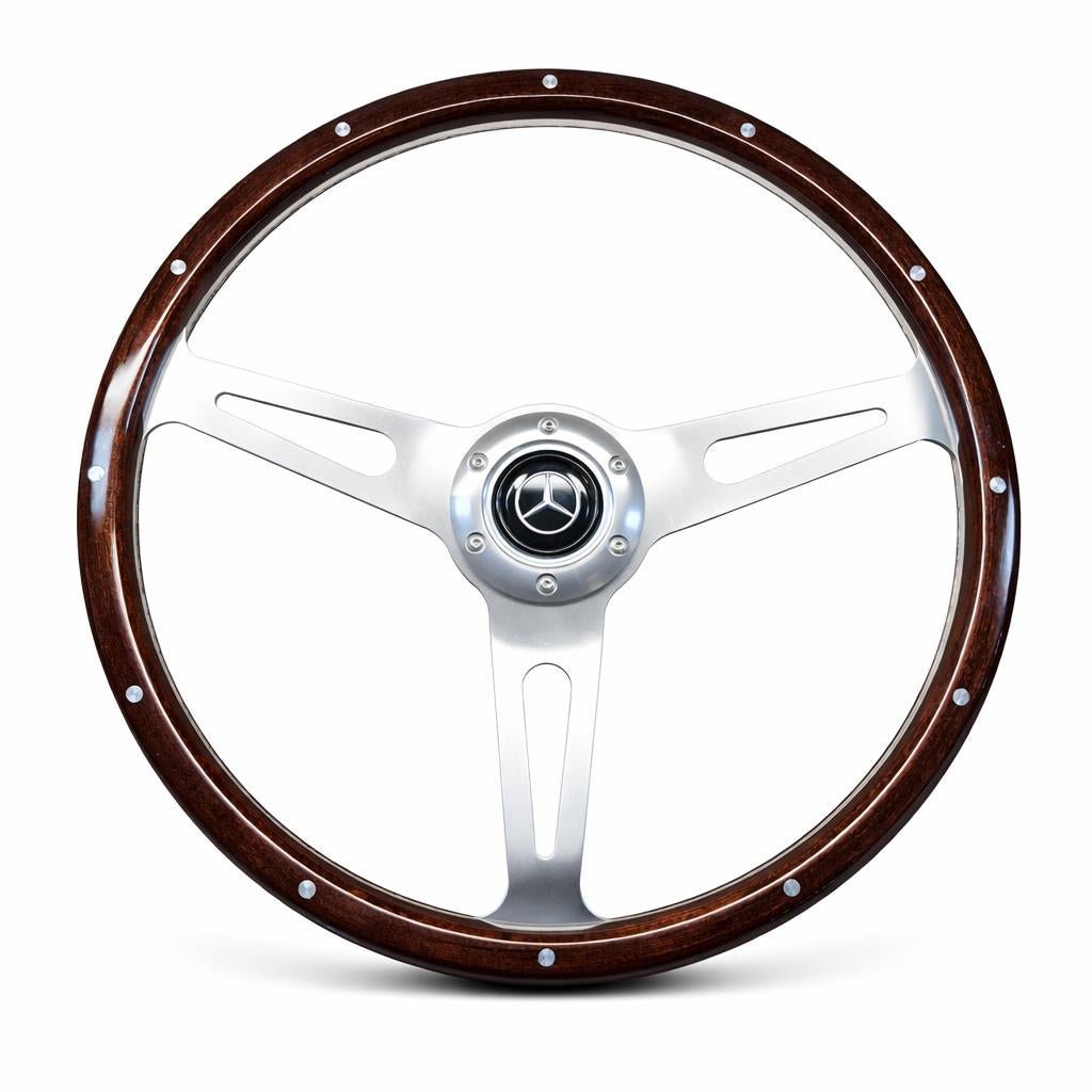 15" Wood Steering Wheel For Mercedes-Benz - Punk Wheels